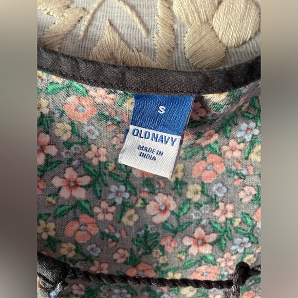 Old Navy peasant boho floral maxi dress cottagecore prairie - Picture 6 of 9